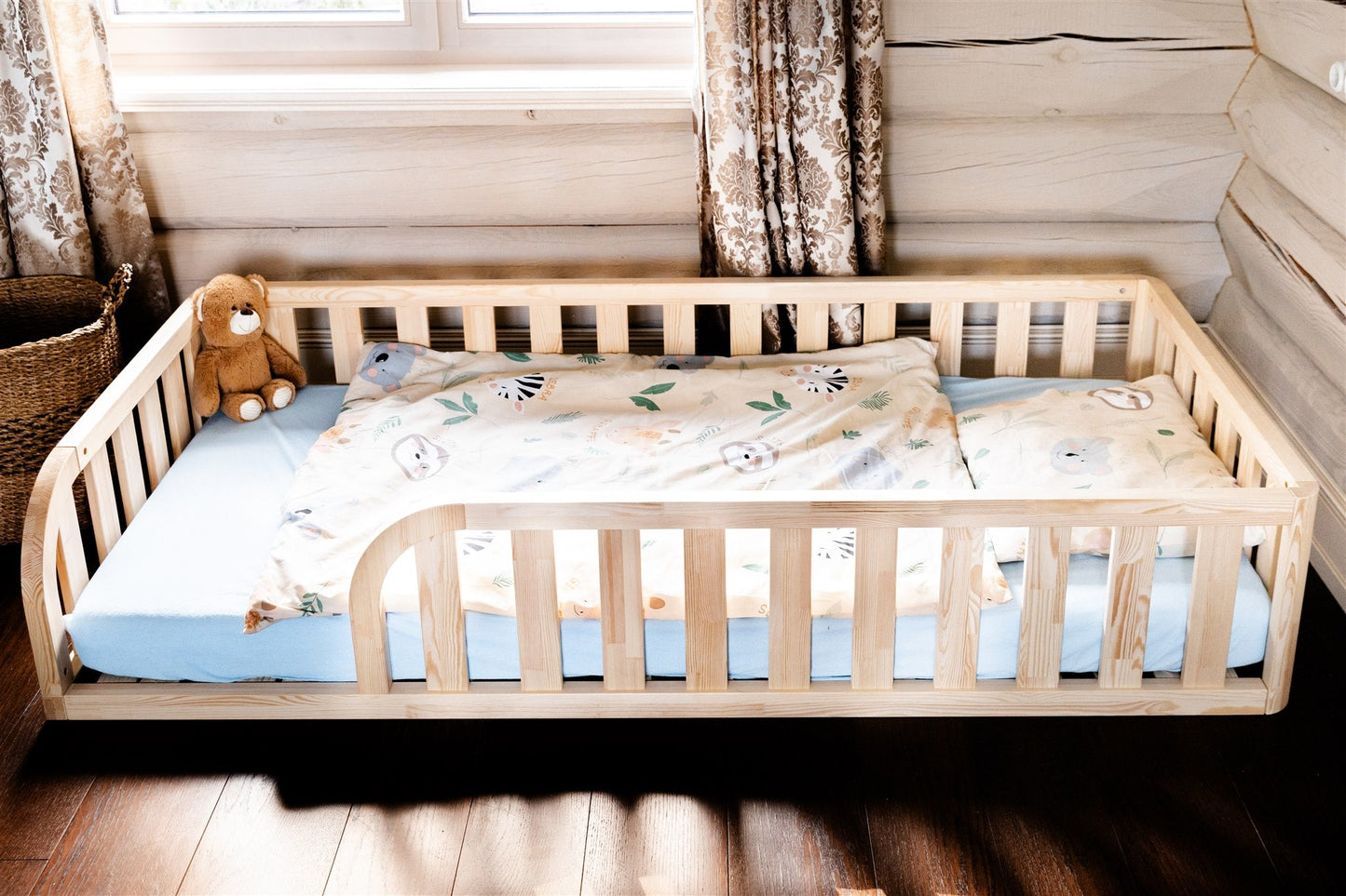 (C) Toddler Floor Bed (with Rounded Opening on Both Sides)