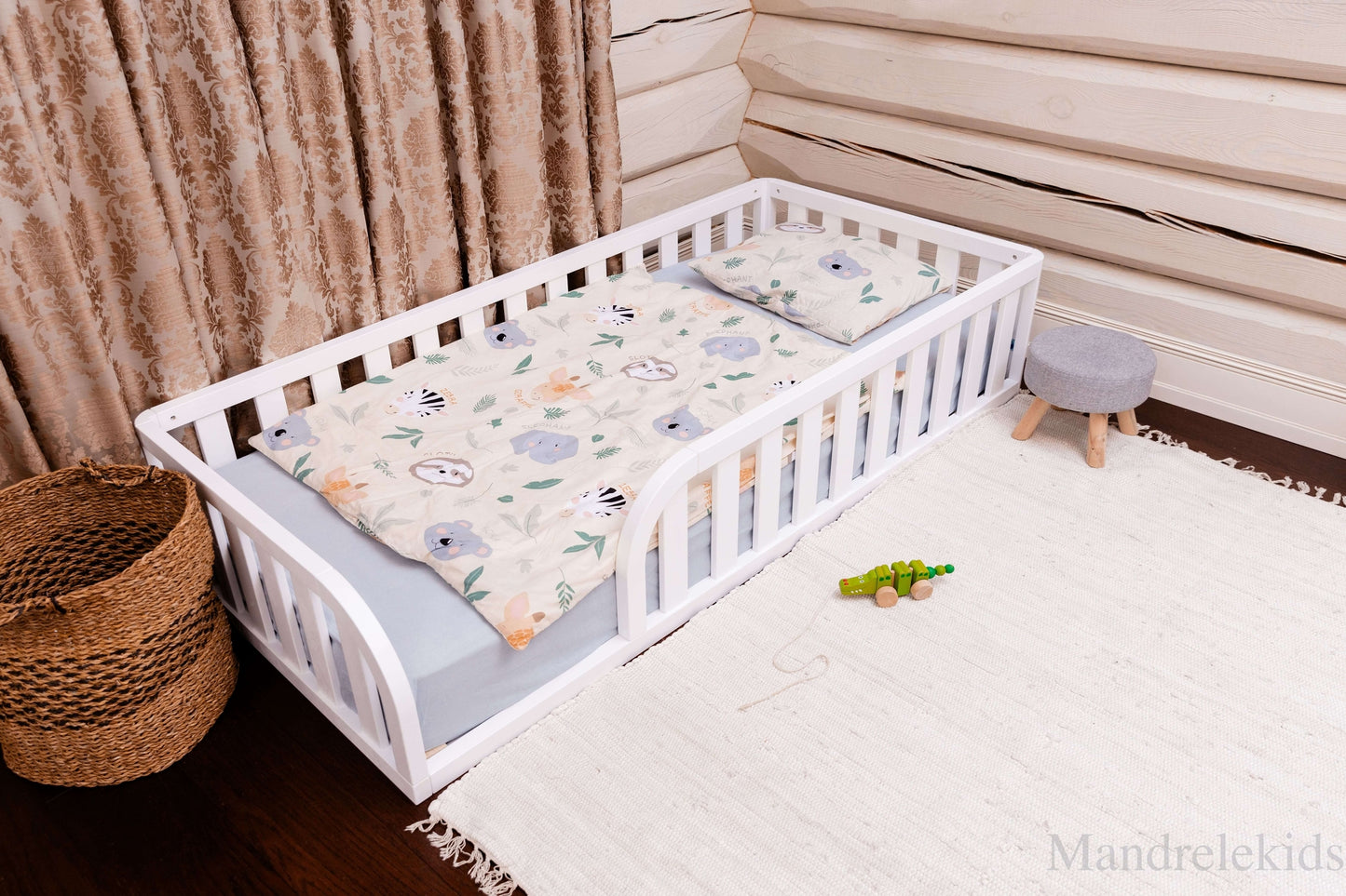 (C) Toddler Floor Bed (with Rounded Opening on Both Sides)