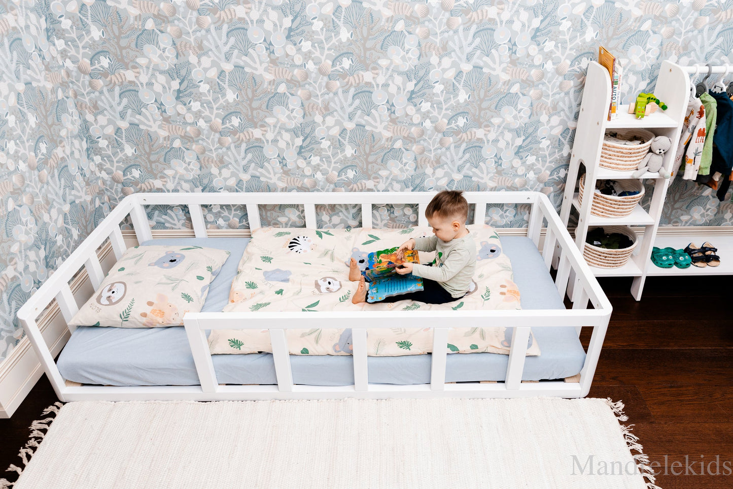Toddler Floor Bed (with Rare Rails)