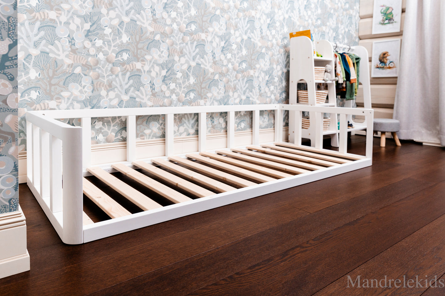 Toddler Floor Bed (with Rare Rails)