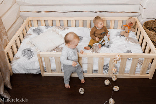 (F) Lit au sol pour tout-petit (sans portes)