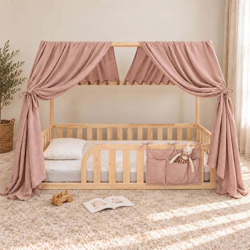 Rideaux de lit maison