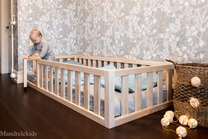 Toddler Floor Bed (with Doors)