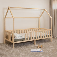 (A) Lit cabane Montessori au sol pour enfant