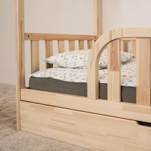 (A) Lit cabane Montessori au sol pour enfant