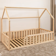 (A) Lit cabane Montessori au sol pour enfant