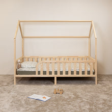 (A) Lit cabane Montessori au sol pour enfant