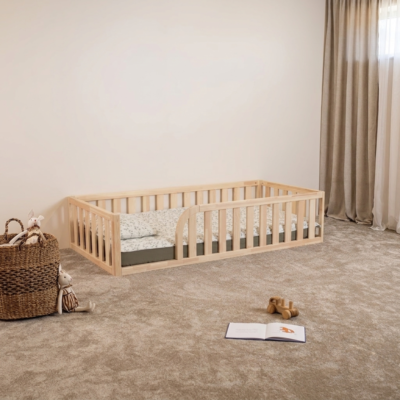 (B) Toddler Floor Bed (with Rounded Opening on One Side)
