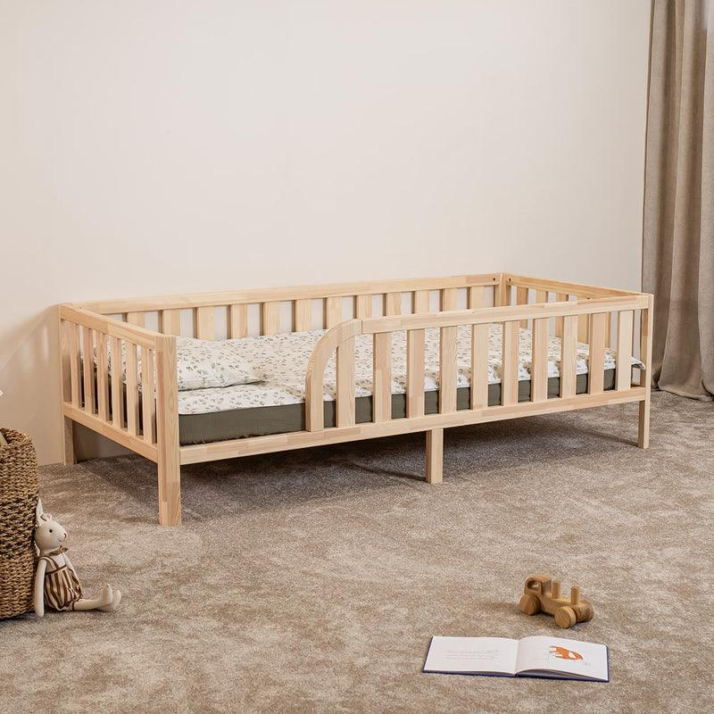 Montessori Toddler Bed on Legs with Rounded Opening