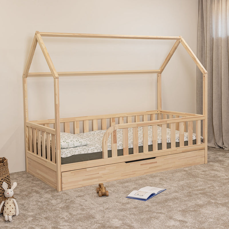 Montessori Toddler House Bed with Trundle
